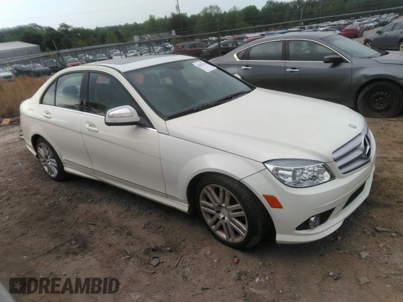 2009 Mercedes-Benz C-Class 3.0L Sport with VIN WDDGF54X99R072248, listed as a IAAI auction lot 42092318 with 249,590 mi miles. Bid and sale history available at carsss.com. Image 1.
