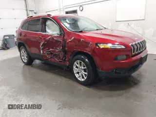 2017 Jeep Cherokee Latitude with VIN 1C4PJMCB3HW664088, listed as a IAAI auction lot 41832313 with 98,600 mi miles. Bid and sale history available at carsss.com. Image 1.