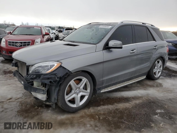 2014 Mercedes-Benz M 550 with VIN 4JGDA7DB3EA435594, listed as a Copart auction lot 87638055 with 227,256 mi miles and Salvage title. Bid and sale history available at DreamBid. Image 1.
