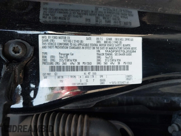 2016 Ford Focus SE with VIN 1FADP3FE7GL202284, listed as a IAAI auction lot 42014457 with 130,000 mi miles. Bid and sale history available at carsss.com. Image 9.