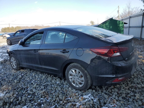 2019 Hyundai Elantra SE with VIN KMHD74LF4KU809108, listed as a Copart auction lot 89009265 with 52,350 mi miles and Salvage Title. Bid and sale history available at carsss.com. Image 2.