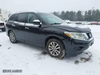2014 Nissan Pathfinder S with VIN 5N1AR2MM7EC727589, listed as a IAAI auction lot 41360143 with 76,268 mi miles. Bid and sale history available at carsss.com. Image 1.