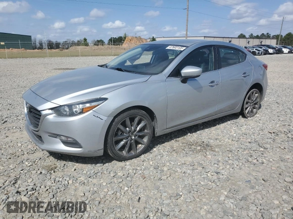 2018 Mazda 3 Touring with VIN 3MZBN1V36JM179756, listed as a Copart auction lot 47603105 with 107,881 mi miles and Salvage Title. Bid and sale history available at carsss.com. Image 1.