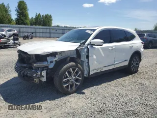 2022 Acura MDX Technology with VIN 5J8YE1H40NL032035, listed as a Copart auction lot 59812995 with 33,857 mi miles and Salvage title. Bid and sale history available at DreamBid. Image 1.