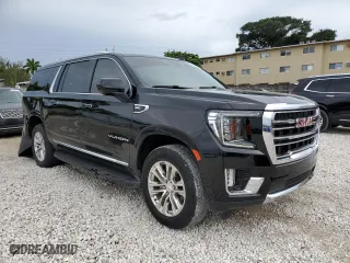 2022 GMC Yukon XL SLT with VIN 1GKS2GKD4NR236685, listed as a Copart auction lot 46396965 with 70,093 mi miles and Non Repairable. Bid and sale history available at carsss.com. Image 4.