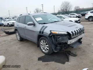 2017 Jeep Cherokee Limited with VIN 1C4PJMDS4HW597175, listed as a IAAI auction lot 41525358 with 87,227 mi miles. Bid and sale history available at carsss.com. Image 1.
