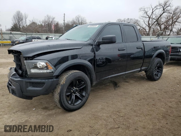 2021 Ram 1500 Classic Warlock with VIN 1C6RR7GG8MS547379, listed as a Copart auction lot 44006855 with 33,820 mi miles and Salvage Title. Bid and sale history available at carsss.com. Image 1.