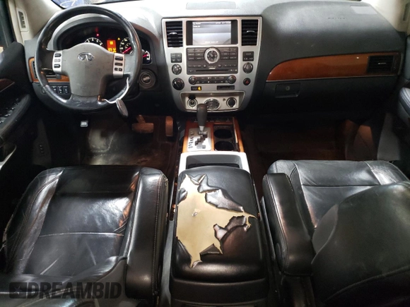2010 Infiniti QX56 with VIN 5N3ZA0NC9AN906615, listed as a Copart auction lot 50917045 with 248,579 mi miles and Salvage Title. Bid and sale history available at DreamBid. Image 8.