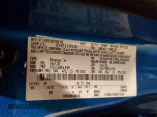 2014 Ford Focus SE with VIN 1FADP3F27EL393255, listed as a Copart auction lot 47974555 with 146,323 mi miles and Salvage Title. Bid and sale history available at carsss.com. Image 12.
