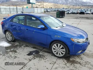 2010 Kia Forte SX with VIN KNAFW4A37A5310320, listed as a Copart auction lot 49351375 with 123,947 mi miles and Salvage Title. Bid and sale history available at carsss.com. Image 4.