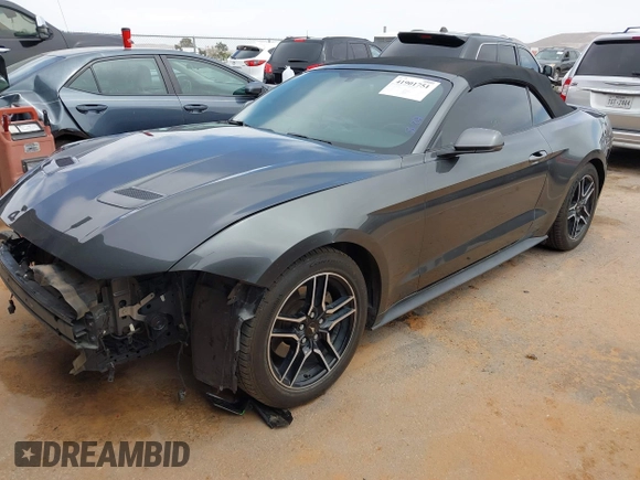 2019 Ford Mustang EcoBoost with VIN 1FATP8UH1K5148614, listed as a IAAI auction lot 41901751 with 83,823 mi miles. Bid and sale history available at carsss.com. Image 2.