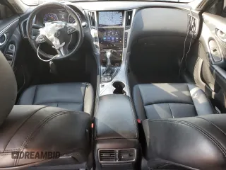 2015 Infiniti Q50 Premium with VIN JN1BV7AR6FM396021, listed as a Copart auction lot 63149485 with 71,862 mi miles and Salvage title. Bid and sale history available at DreamBid. Image 8.