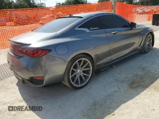2018 Infiniti Q60 Luxe with VIN JN1EV7EKXJM340831, listed as a Copart auction lot 57178455 with 99,445 mi miles and Salvage title. Bid and sale history available at DreamBid. Image 3.