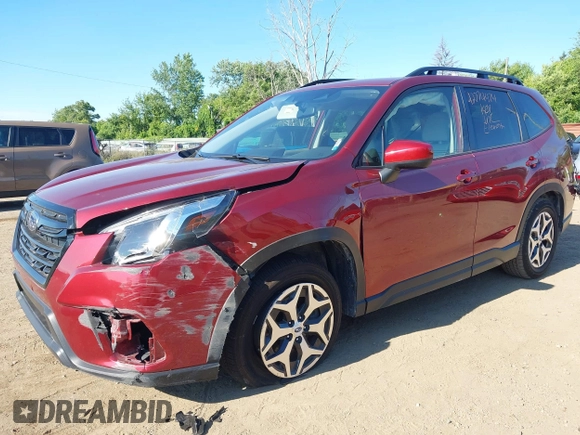 2023 Subaru Forester Premium with VIN JF2SKAEC0PH460025, listed as a IAAI auction lot 42774474 with 15,677 mi miles and . Bid and sale history available at DreamBid. Image 17.
