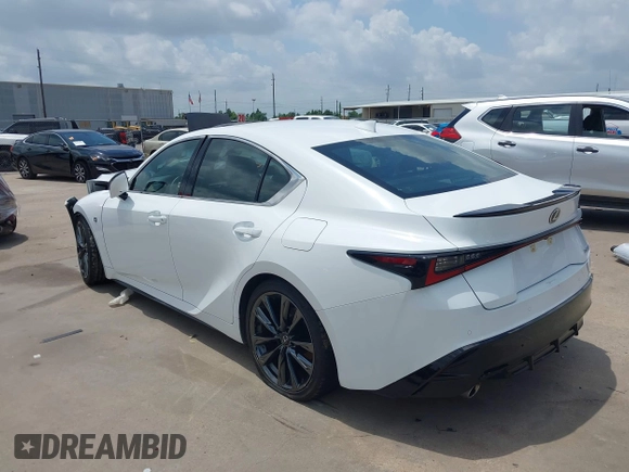 2023 Lexus IS 350 F Sport with VIN JTHGZ1B26P5071871, listed as a IAAI auction lot 42103497 with 16,456 mi miles and . Bid and sale history available at DreamBid. Image 3.