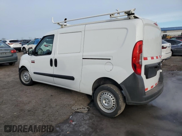 2017 Ram ProMaster City Cargo Tradesman with VIN ZFBERFAB7H6E71317, listed as a Copart auction lot 45488715 with 93,183 mi miles and Salvage Title. Bid and sale history available at DreamBid. Image 2.