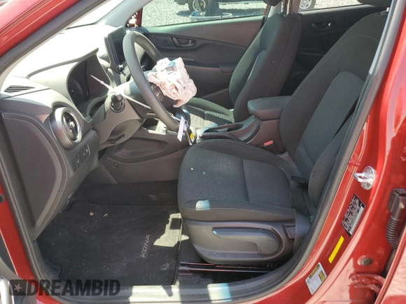 2022 Hyundai Kona SEL with VIN KM8K62AB9NU829955, listed as a Copart auction lot 52787535 with 23,120 mi miles and Salvage Title. Bid and sale history available at DreamBid. Image 7.