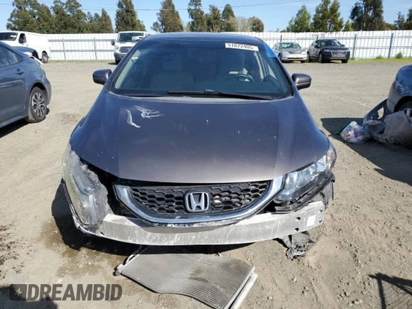 2015 Honda Civic LX with VIN 2HGFB2F55FH528190, listed as a Copart auction lot 51872405 with 175,179 mi miles and Salvage Title. Bid and sale history available at carsss.com. Image 5.