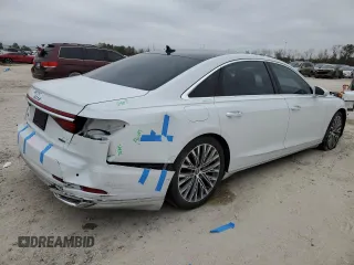 2019 Audi A8 L with VIN WAU8DAF82KN014043, listed as a Copart auction lot 41711205 with 74,642 mi miles and Salvage Title. Bid and sale history available at carsss.com. Image 3.