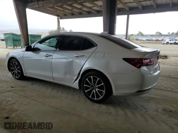2015 Acura TLX Technology with VIN 19UUB3F56FA006082, listed as a Copart auction lot 59322845 with 127,577 mi miles and Salvage title. Bid and sale history available at DreamBid. Image 2.