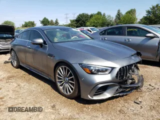 2020 Mercedes-Benz AMG GT 63 S with VIN WDD7X8KBXLA013320, listed as a Copart auction lot 63003904 with 8,919 mi miles and Salvage title. Bid and sale history available at DreamBid. Image 4.