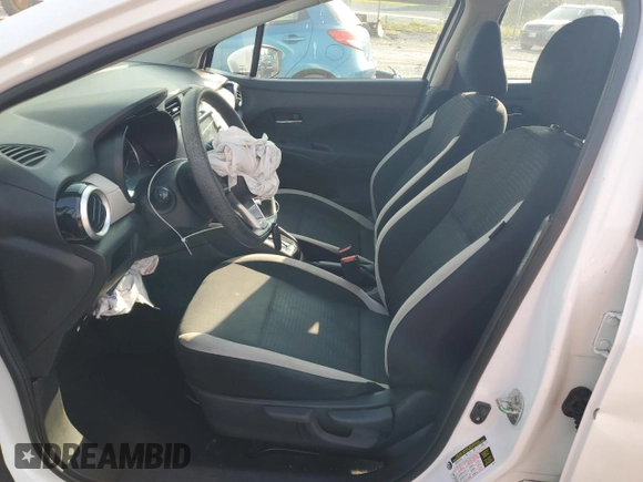 2021 Nissan Versa SV with VIN 3N1CN8EV0ML878153, listed as a Copart auction lot 59637955 with 76,673 mi miles and Salvage title. Bid and sale history available at DreamBid. Image 7.