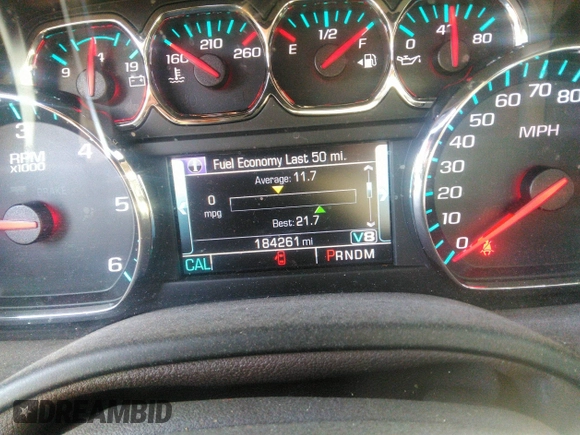 2015 Chevrolet Suburban LTZ with VIN 1GNSKKKC0FR551031, listed as a IAAI auction lot 40694559 with 184,261 mi miles. Bid and sale history available at carsss.com. Image 15.