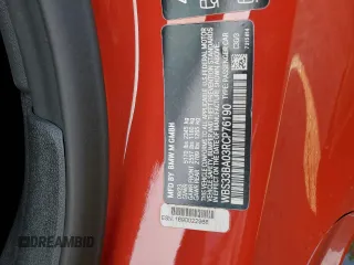 2024 BMW M4 Competition xDrive with VIN WBS33BA03RCP76190, listed as a Copart auction lot 45919225 with 6,920 mi miles and Salvage title. Bid and sale history available at DreamBid. Image 12.