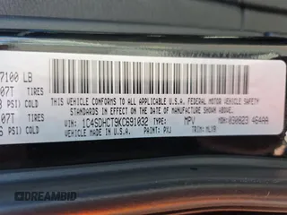 2019 Dodge Durango R/T with VIN 1C4SDHCT9KC691032, listed as a Copart auction lot 57276705 with 74,912 mi miles and Salvage title. Bid and sale history available at DreamBid. Image 10.