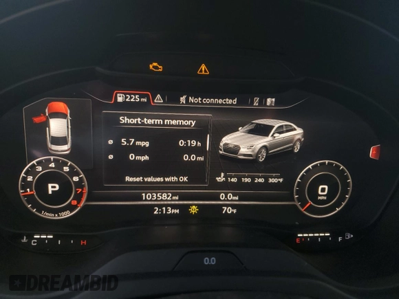 2017 Audi A3 Sedan Premium Plus with VIN WAUJ8GFF6H1040703, listed as a Copart auction lot 42484404 with 103,582 mi miles. Bid and sale history available at carsss.com. Image 9.