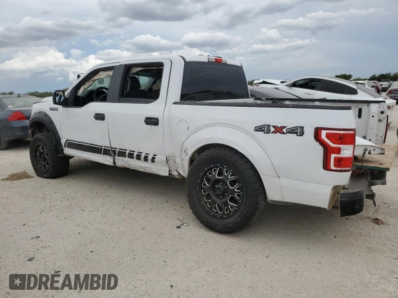 2018 Ford F-150 XL with VIN 1FTEW1EB4JKE30091, listed as a Copart auction lot 69098894 with 165,622 mi miles and Salvage Title. Bid and sale history available at carsss.com. Image 2.