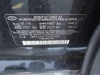2015 Hyundai Sonata Limited z VIN 5NPE34AF1FH052496, wystawiony jako IAAI lot #42183861 z przebiegiem 147 299 mil mil oraz . Historia ofert i sprzedaży dostępna na DreamBid. Obrazek 9.
