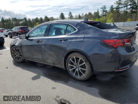 2015 Acura TLX V6 with VIN 19UUB2F36FA017785, listed as a Copart auction lot 55942425 with Not provided miles and Salvage title. Bid and sale history available at DreamBid. Image 2.