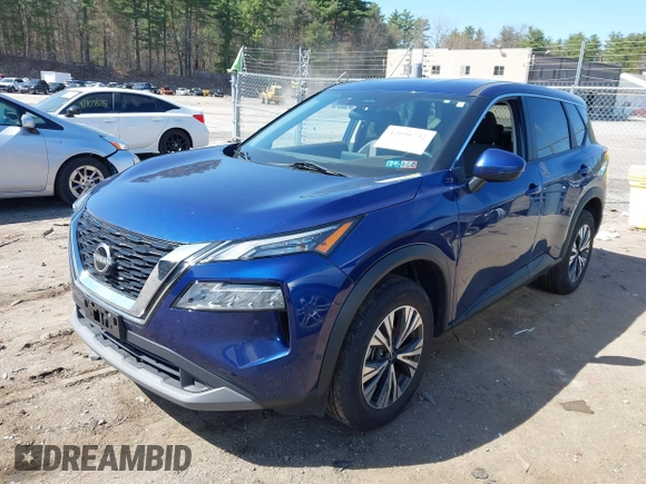 2022 Nissan Rogue SV with VIN 5N1BT3BB9NC709303, listed as a IAAI auction lot 42090732 with 21,455 mi miles. Bid and sale history available at carsss.com. Image 18.