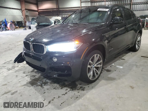2015 BMW X6 sDrive35i with VIN 5UXKU0C50F0F91753, listed as a Copart auction lot 66999252 with 72,060 mi miles. Bid and sale history available at carsss.com. Image 2.