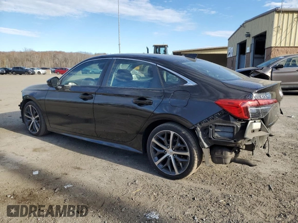 2022 Honda Civic Sedan Touring with VIN 2HGFE1F95NH302735, listed as a Copart auction lot 79278734 with 62,532 mi miles and Salvage Title. Bid and sale history available at carsss.com. Image 2.