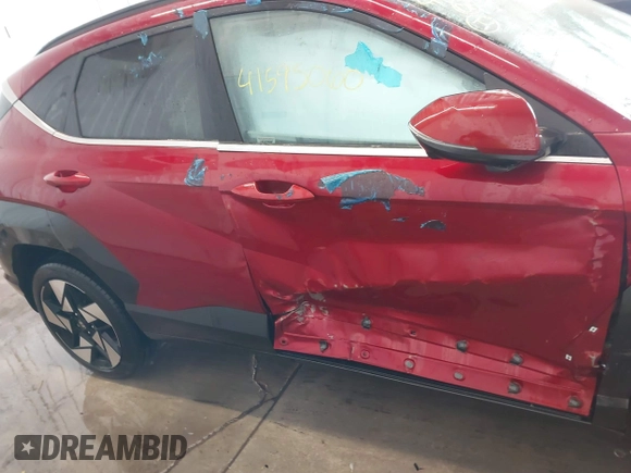 2024 Hyundai Kona Limited with VIN KM8HECA39RU167604, listed as a IAAI auction lot 41595060 with 15,944 mi miles. Bid and sale history available at carsss.com. Image 12.