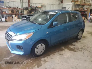 2024 Mitsubishi Mirage ES with VIN ML32AUHJ1RH015523, listed as a Copart auction lot 61495145 with 14,043 mi miles and Salvage title. Bid and sale history available at DreamBid. Image 1.