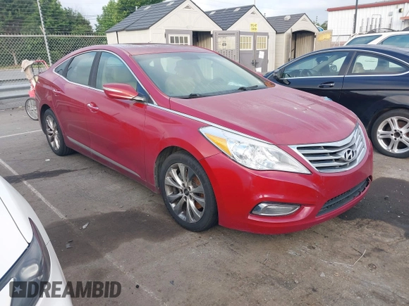 2013 Hyundai Azera z VIN KMHFG4JG4DA250183, wystawiony jako IAAI lot #42511640 z przebiegiem 203 868 mil mil oraz . Historia ofert i sprzedaży dostępna na DreamBid. Obrazek 1.