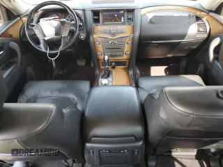2012 Infiniti QX56 7-passenger with VIN JN8AZ2NE9C9016258, listed as a Copart auction lot 71570824 with 142,859 mi miles and Salvage Title. Bid and sale history available at carsss.com. Image 8.