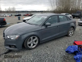 2017 Audi A3 Sedan Premium with VIN WAUB8GFF9H1011023, listed as a Copart auction lot 50003915 with 76,826 mi miles and Salvage Title. Bid and sale history available at carsss.com. Image 1.