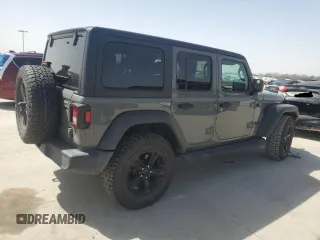 2020 Jeep Wrangler Unlimited Willys with VIN 1C4HJXDN3LW117023, listed as a Copart auction lot 43269955 with 44,182 mi miles and Salvage title. Bid and sale history available at DreamBid. Image 3.
