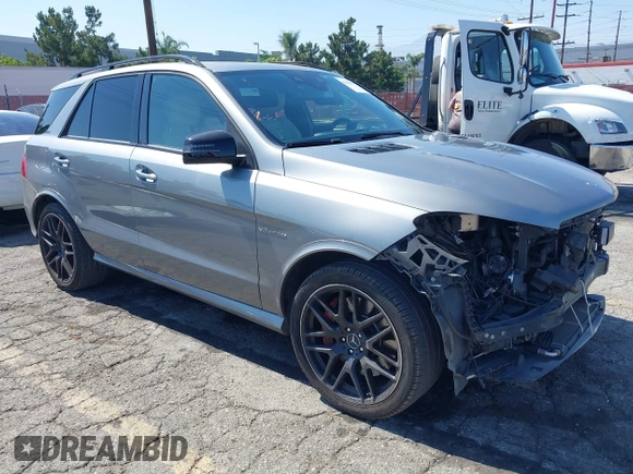 2016 Mercedes-Benz GLE 63 S AMG with VIN 4JGDA7FB6GA631271, listed as a IAAI auction lot 42470832 with 120,972 mi miles and . Bid and sale history available at DreamBid. Image 1.