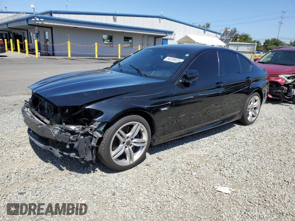 2013 BMW 5 Series 550i xDrive z VIN WBAFU9C54DDY72476, wystawiony jako Copart lot #56338925 z przebiegiem 76 018 mil mil oraz Szkoda całkowita • Salvage title. Historia ofert i sprzedaży dostępna na DreamBid. Obrazek 1.