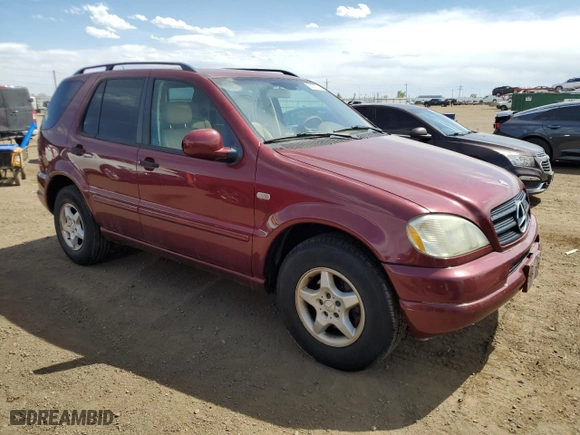 2001 Mercedes-Benz M-Class with VIN 4JGAB54E01A274517, listed as a Copart auction lot 53370745 with 145,613 mi miles and Clean Title. Bid and sale history available at carsss.com. Image 4.
