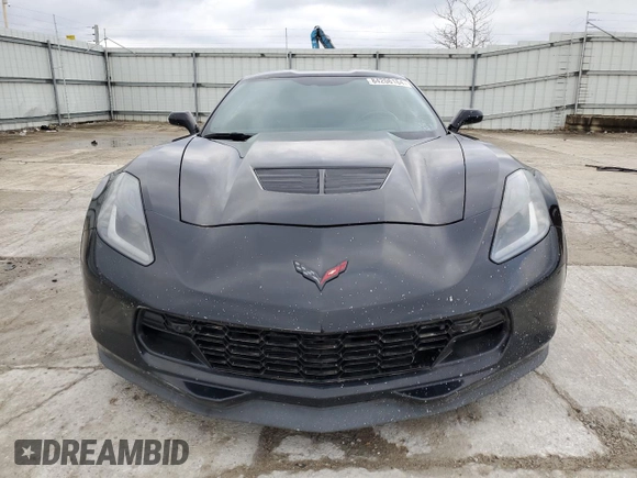 2019 Chevrolet Corvette Z06 2LZ with VIN 1G1YS2D68K5605471, listed as a Copart auction lot 84206164 with 87,844 mi miles and Salvage Title. Bid and sale history available at carsss.com. Image 5.