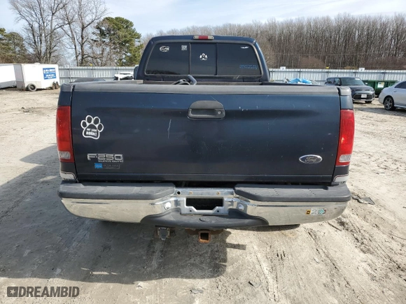 2000 Ford Super Duty F-250 XL with VIN 1FTNX21F8YEC71662, listed as a Copart auction lot 45209725 with 163,572 mi miles and Clean Title. Bid and sale history available at carsss.com. Image 6.