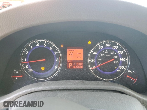 2008 Infiniti G35 x with VIN JNKBV61F48M276975, listed as a Copart auction lot 77353364 with 115,342 mi miles and Salvage Title. Bid and sale history available at DreamBid. Image 9.