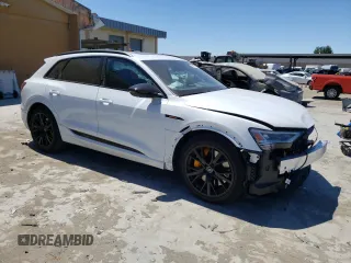 2023 Audi e-tron Chronos with VIN WA1VABGE3PB007985, listed as a Copart auction lot 63577913 with 7,366 mi miles and . Bid and sale history available at DreamBid. Image 4.