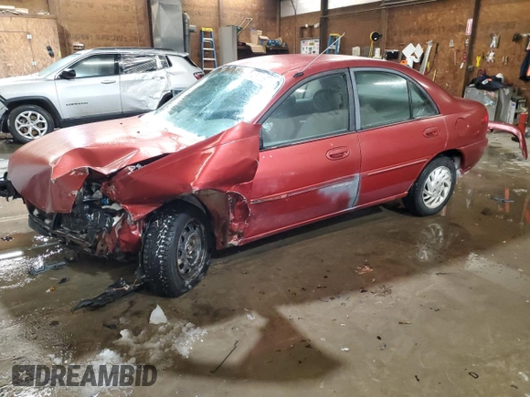 1997 Ford Escort LX with VIN 1FALP13P2VW405696, listed as a Copart auction lot 45126975 with 214,475 mi miles and Salvage Title. Bid and sale history available at carsss.com. Image 1.